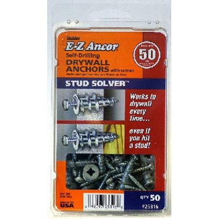 Itw E-Z Ancor Screw Anchor, 1-1/4" L, Nylon 25316